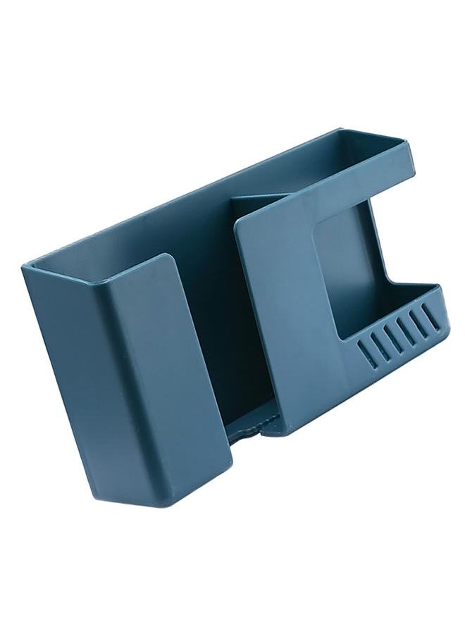 Thoraya Wall Mount Organizer Sturdy ABS Cable Slot Simple Stylish Easy to Install Wall Remote Holder for Bedroom Living Room Blue  - Image 3