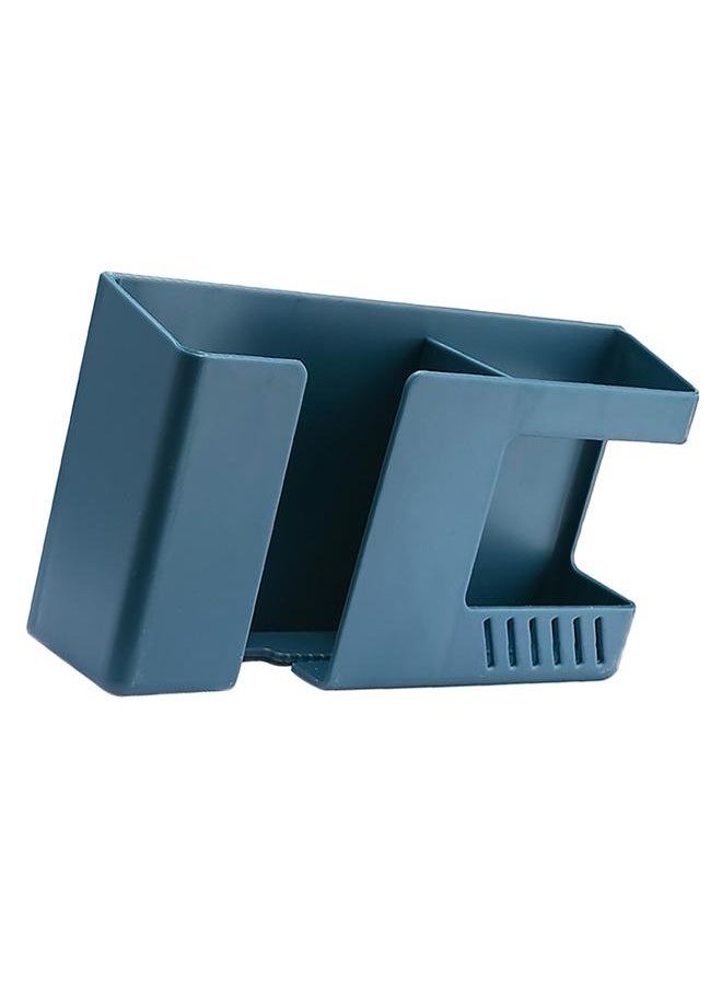 Thoraya Wall Mount Organizer Sturdy ABS Cable Slot Simple Stylish Easy to Install Wall Remote Holder for Bedroom Living Room Blue  - Image 2