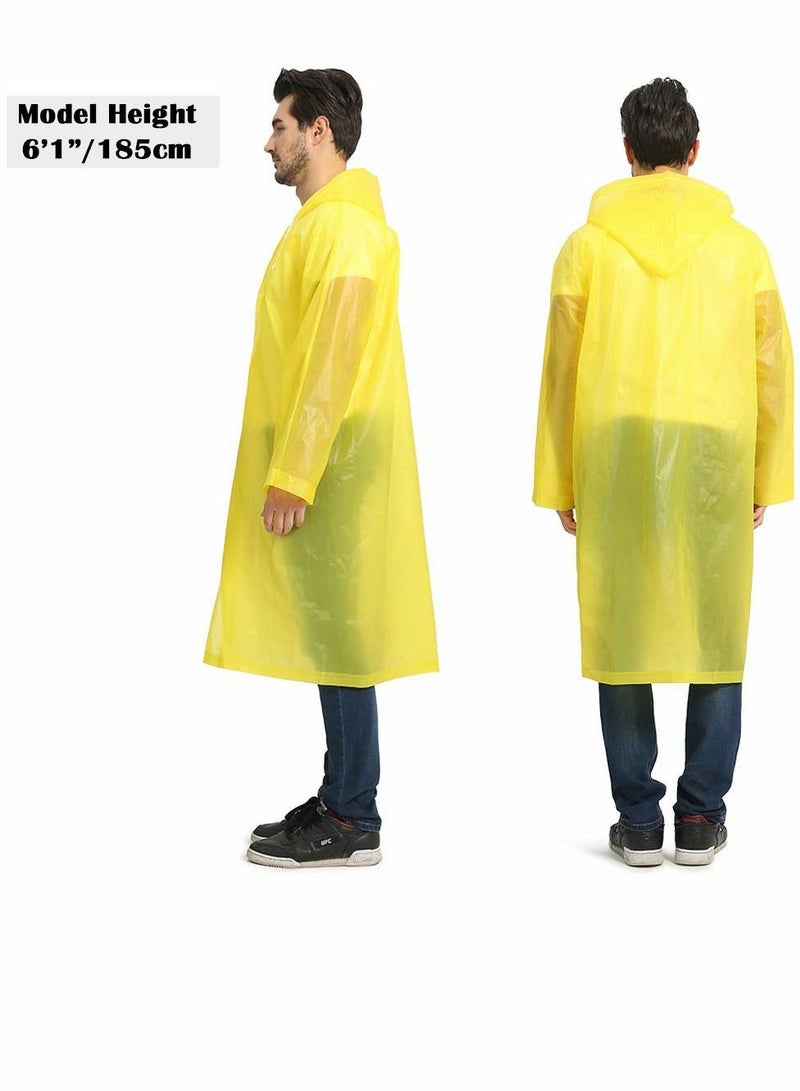 صن تاون معطف واقي من المطر للبالغين ، عبوة واحدة من إيفا للنساء والرجال ، معطف واق من المطر قابل لإعادة الاستخدام يمكن تعبئته في الصيد العائلي والسفر في حالات الطوارئ بدون بولي كلوريد الفينيل مع غطاء مرن - Image 5