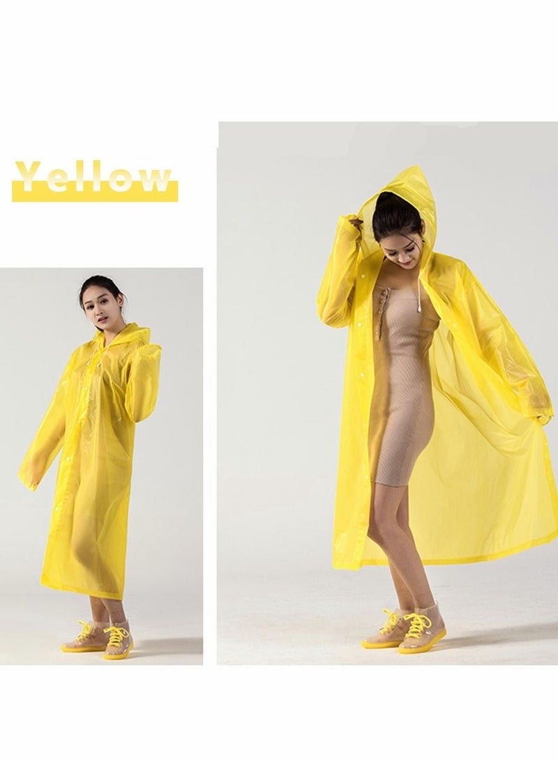 صن تاون معطف واقي من المطر للبالغين ، عبوة واحدة من إيفا للنساء والرجال ، معطف واق من المطر قابل لإعادة الاستخدام يمكن تعبئته في الصيد العائلي والسفر في حالات الطوارئ بدون بولي كلوريد الفينيل مع غطاء مرن - Image 3