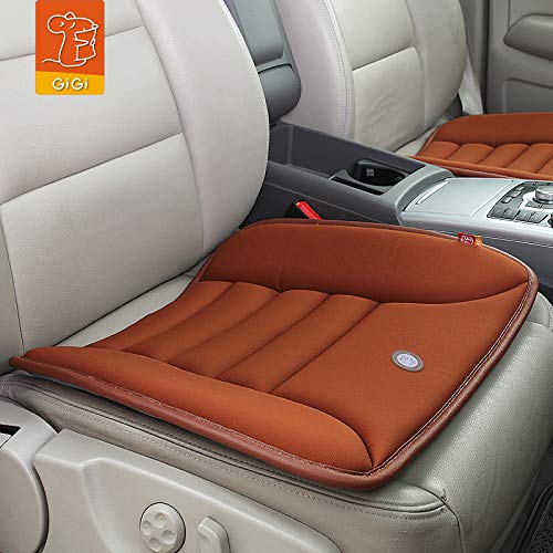 GiGi G-1586 Pure Memory Foam Breathable Car Seat Cushion Pad Mat for Home/Office Chair, Car Seat (Brown) - Image 2