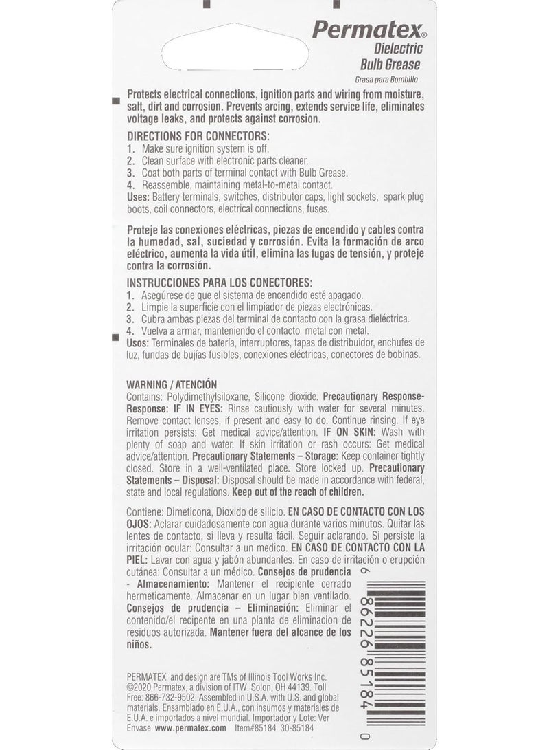Permatex 85184 Bulb Grease – 5 fl oz (Electrical Contact Grease) - Image 2