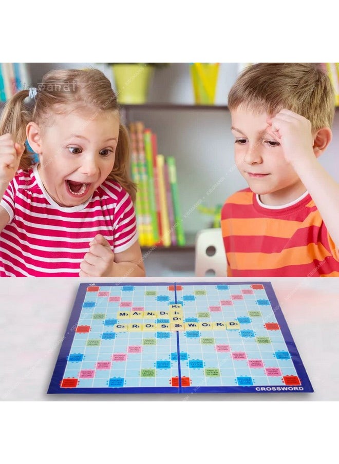 Kids Mandi Kids Mandi Crossword Board Game | Education Vocabulary Learning Word Building Game for Kids & Family,Multicolor  - Image 2