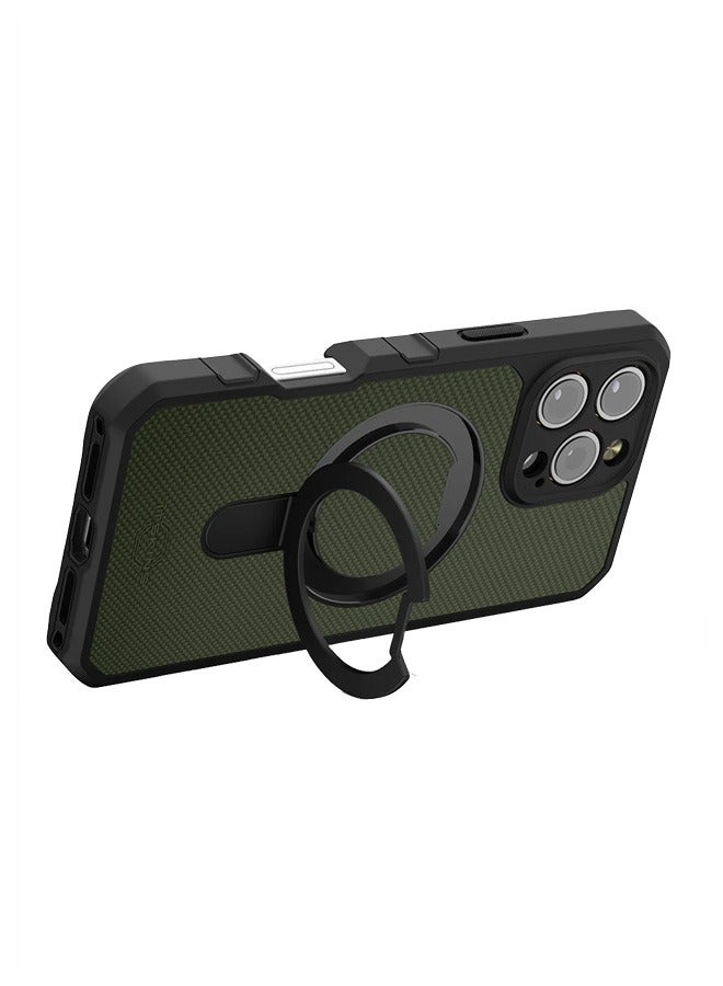 Itskins Force-R Nylon with MagSafe for iPhone 16 Pro Max - Olive Green - Image 4