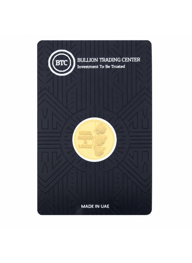BTC 2 Grams Huey, Dewey, and Louie Gold Coin 24KT - Image 1