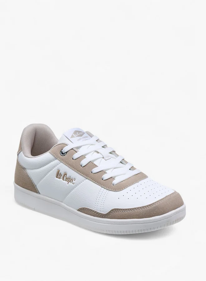 لي كوبر Men's Panelled Lace-Up Sneakers