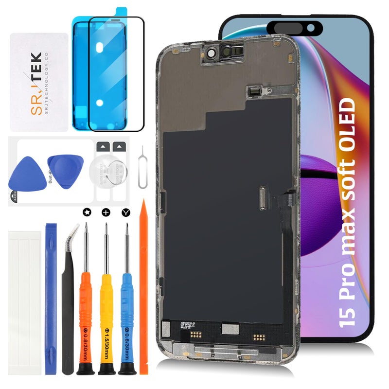 Olivechard Soft OLED 15 Pro Max LCD Screen Proximity Sensor Cable120Hz Promotion Replacement for iPhone 15 Pro Max 67 inch LCD Display Touch Digitizer Assembly A3106 A2849 A3105 A3108 - Image 2