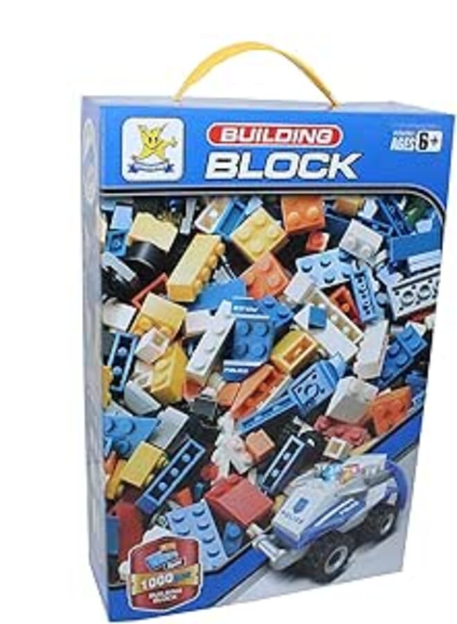 Building Blocks Toy, 1000 Pieces - Multicolor