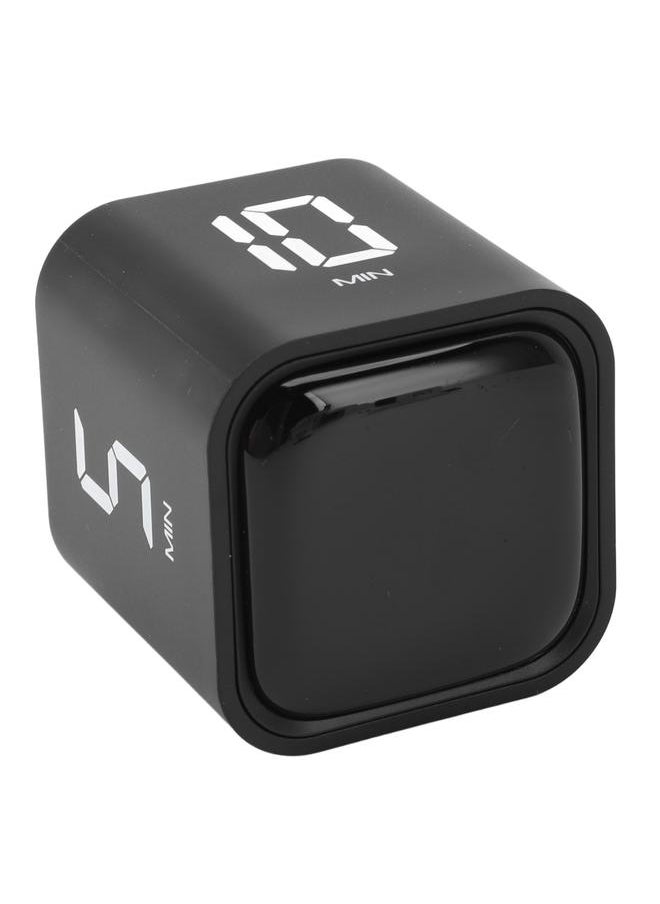 Thoraya - Gravity Timer Professional Silent Operation Digital Cube Timer for Time Management for Work Study Kitchen Meeting Black - Image 1
