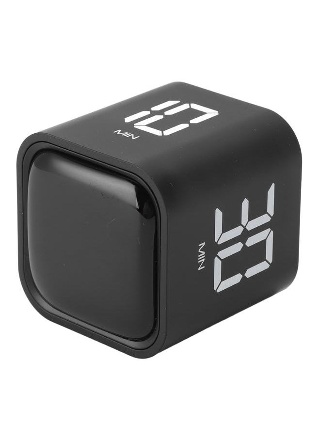 Thoraya - Gravity Timer Professional Silent Operation Digital Cube Timer for Time Management for Work Study Kitchen Meeting Black - Image 1