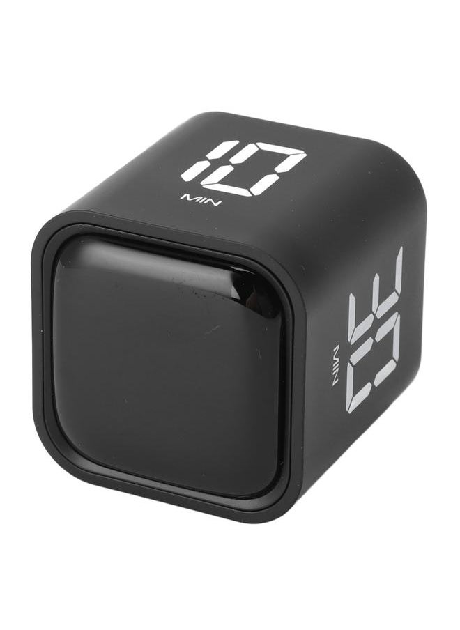 Thoraya - Gravity Timer Professional Silent Operation Digital Cube Timer for Time Management for Work Study Kitchen Meeting Black - Image 1