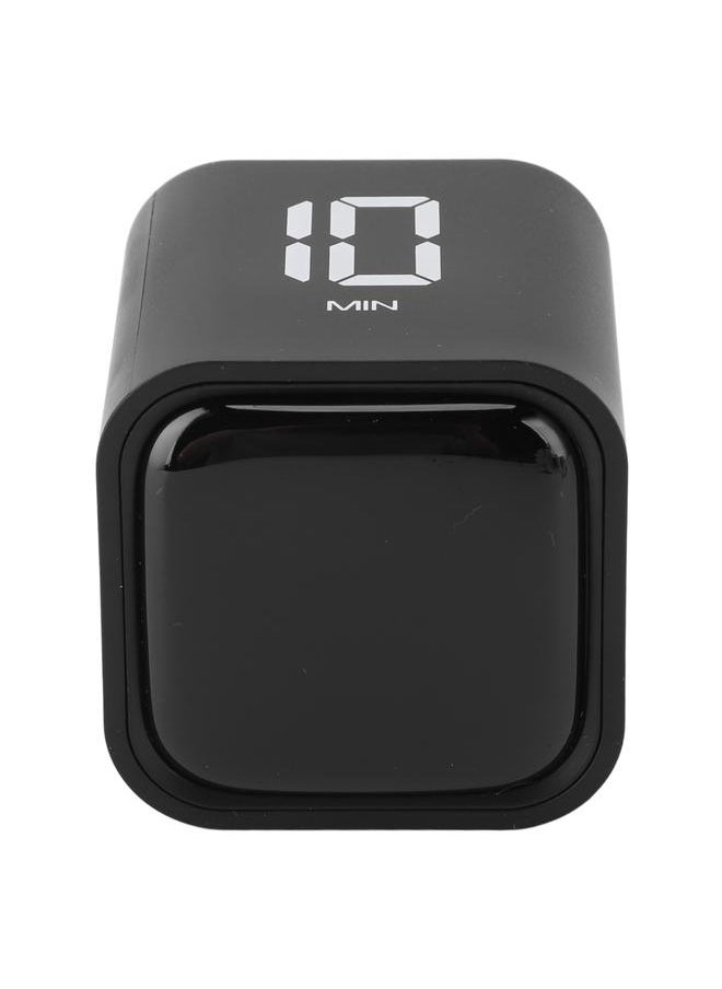 Thoraya - Gravity Timer Professional Silent Operation Digital Cube Timer for Time Management for Work Study Kitchen Meeting Black - Image 1