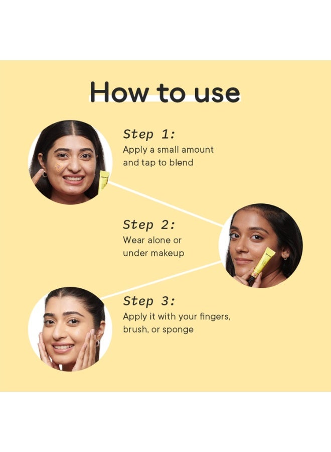 كوينش كريم QUENCH BOTANICS لتصحيح منطقة تحت العين (باللون البرتقالي) - بتغطية قابلة للبناء | مصحح لون كوري للوجه مخصص للهالات السوداء، غني باليوزو وفيتامين C | يخفي التصبغات | صُنع في كوريا - مناسب للبشرة العادية (10 مل) - Image 4