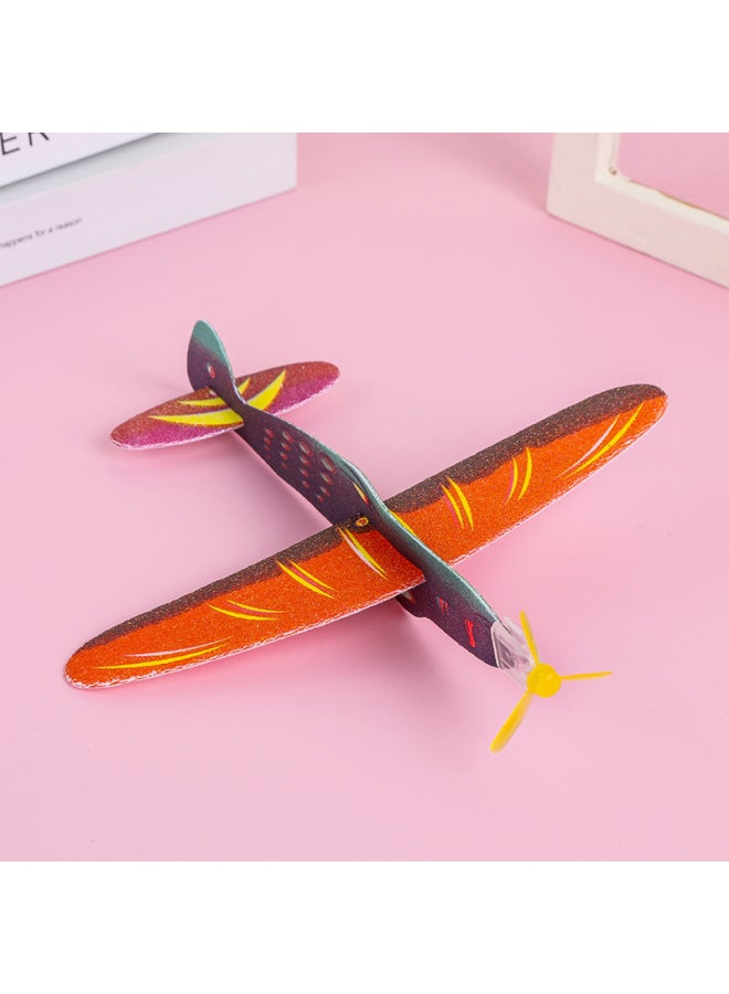 Foam Sliding Magic Plane Foam Plane Model Assembled Food Toys Kindergarten Handmade Toys Cross Border-Color:Shark Plane  - Image 1
