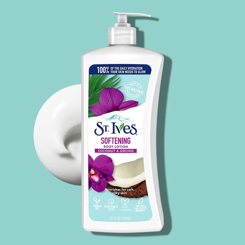 ST. Ives Softening Coconut And Orchid Body Lotion 621ml - Image 1