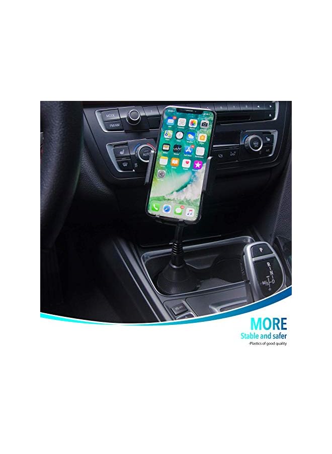 PROMASS Holder Phone Mount Universal Adjustable Gooseneck Cup Holder Cradle Car Mount for Cell Phone iPhone Xs/XS Max/X/8/7 Plus/Galaxy  - Image 3