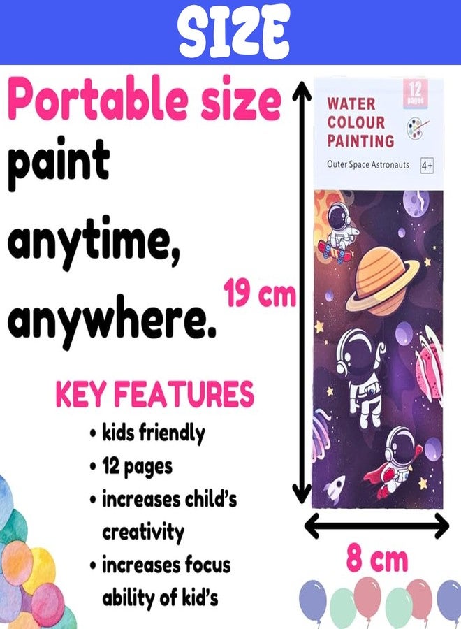 SNAPTRON DIY Return Gifts for Kids Birthday - 24Pcs Water Paint Book with Brush, Return Gifts for Kids, Coloring Books with Water Paint Color in Each Sheet, DIY Drawing Book, Best Return Gifts - Image 3