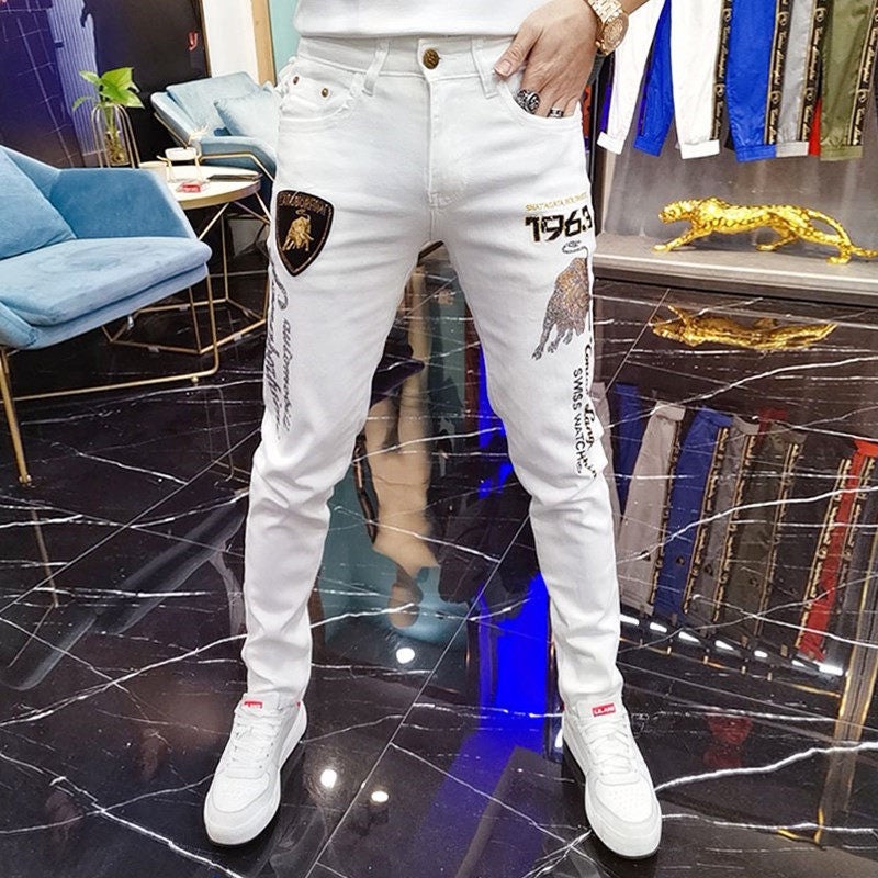 Unisex Casual Daily Denim Jeans - Image 1