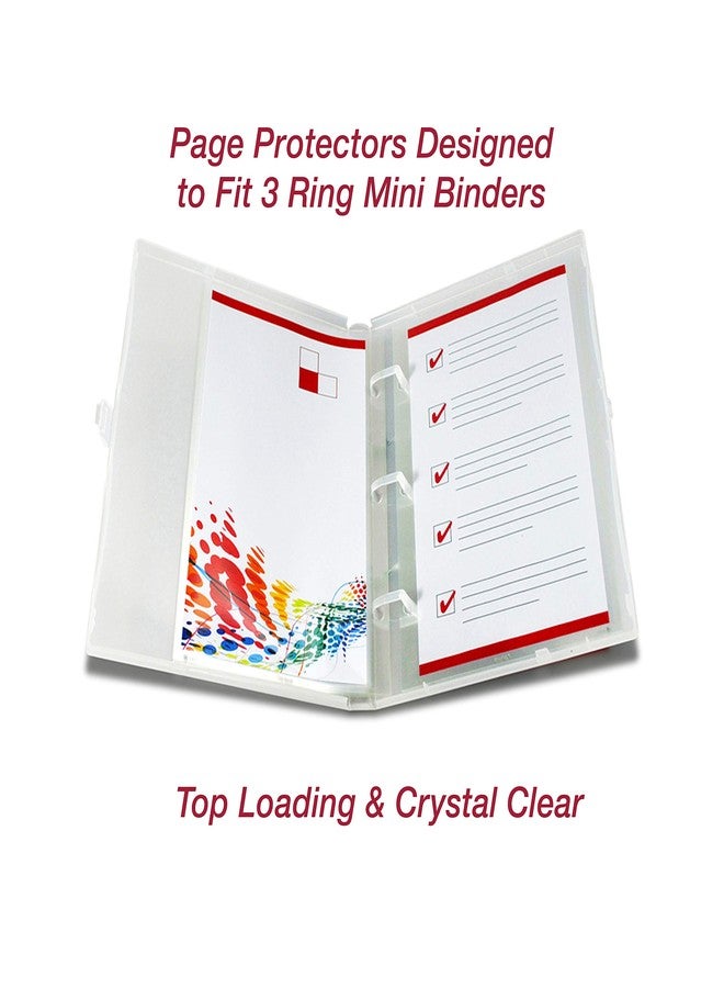 EnvyPak Mini Binder Page Protector - Holds 5 x 8.5 Inch Sheets - 3 Hole Punched - Pack of 20 Protectors - Image 5