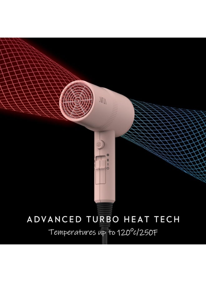 AINA Hair Dryer with Diffuser, Blow Dryer for Women | Advanced Ionic Technology, Ceramic Coating | Cold Shot Features Turbo Heat for Fast Drying and Shine 230V/BS Plug - Image 3