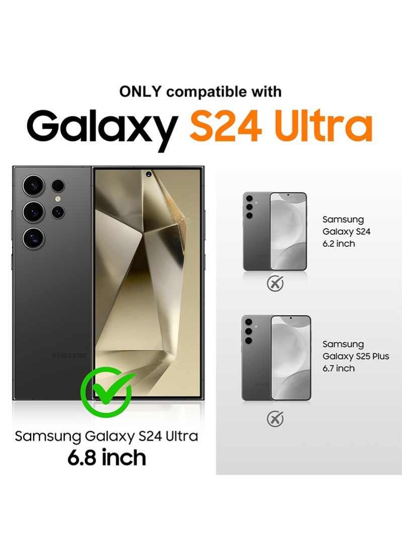 Samsung S24 Ultra Case, Compatible with MagSafe, Magnetic Translucent Matte Back Shockproof Cover with Strong Magnet, Slim Thin Full Protection Phone Case For Galaxy S24 Ultra 5G (Black) - Image 2