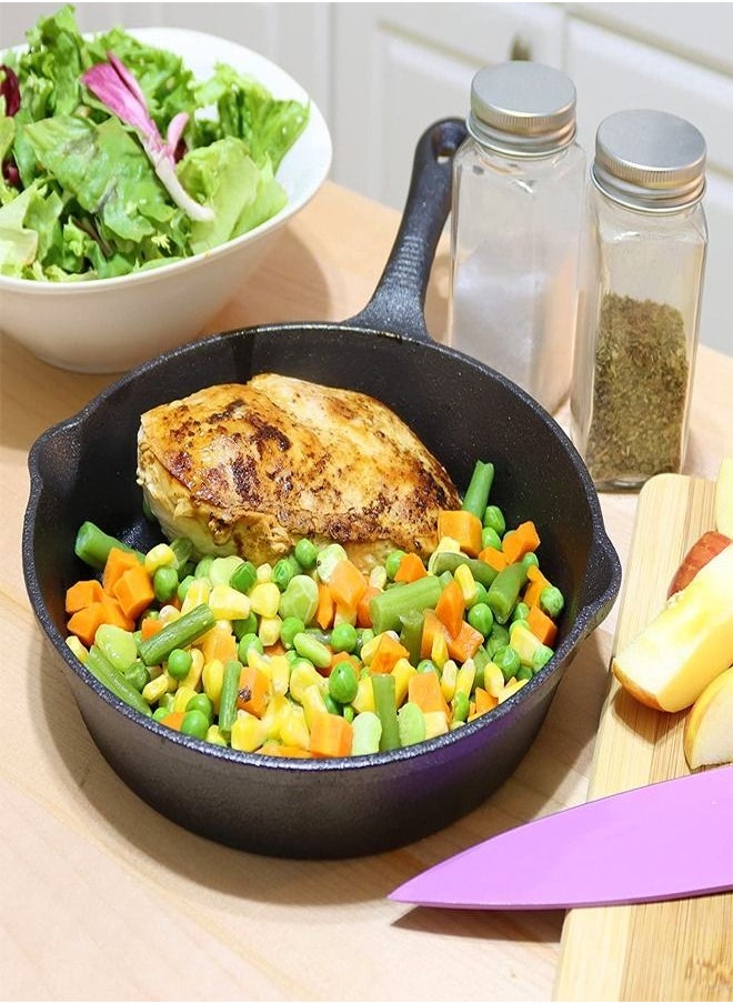 fashionhome Indoor and Outdoor Use Non Stick Pre Seasoned Induction Safe Skillet Frying Pan for Kitchen Oven Grill Stovetop Cooking Eggs Meat Pancake  - Image 2