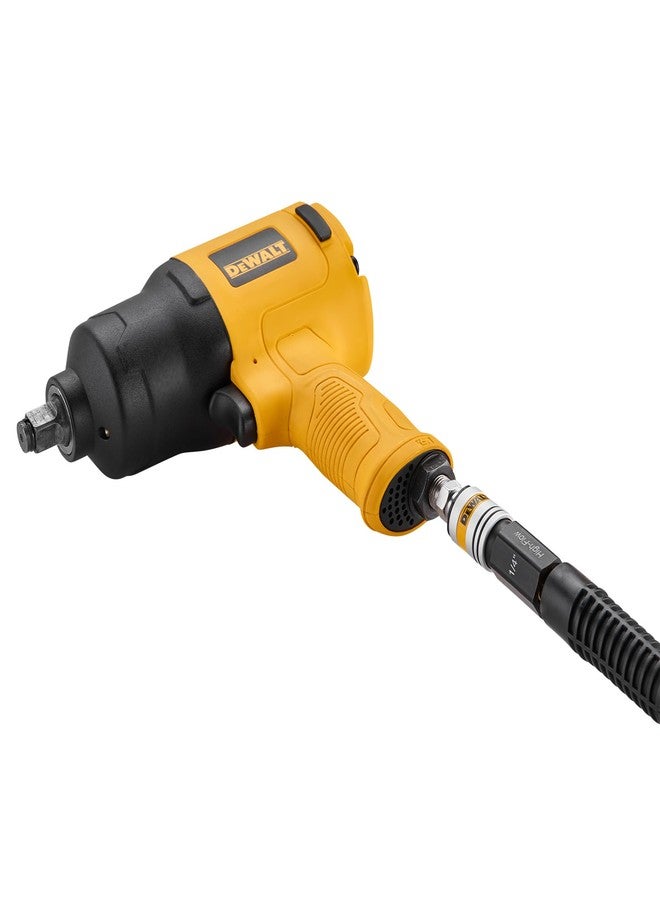 DEWALT 3/8 "FNPT - 1/4 "Body High Flow Air Coupler, 3/8 "FNPT Fitting, 1/4 "High Flow Body Coupling, Durable and Reliable for Superior Air Flow Performance - Image 2