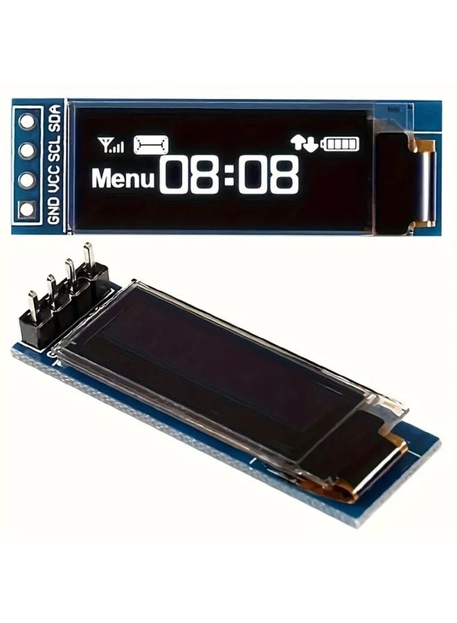 وحدة عرض OLED بيضاء مقاس 0.91 بوصة بدقة 128x32 مع واجهة I2C لأردوينو ورازبيري باي - Image 5