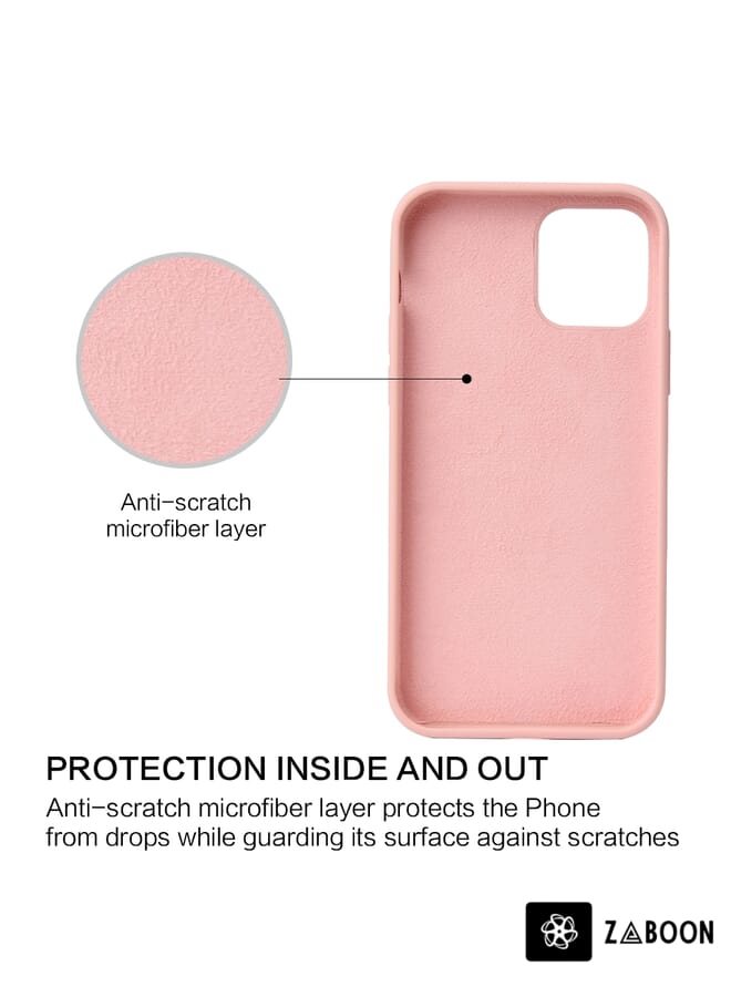 Zaboon Protective Case Cover For iPhone 13 Pro Max Solid Color Liquid Silicone Shockproof Protective Case - Image 4