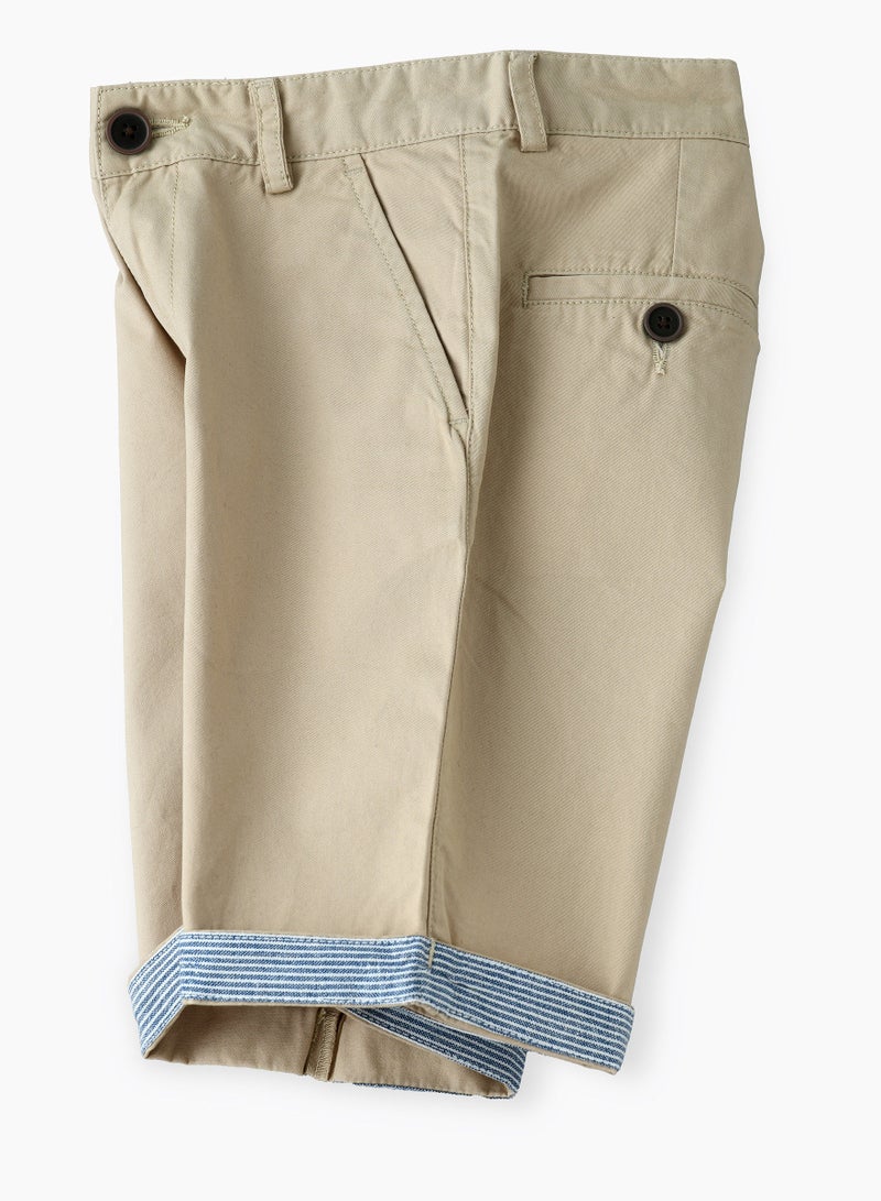 JAM Woven shorts with print fabric at bottom fold - Image 3