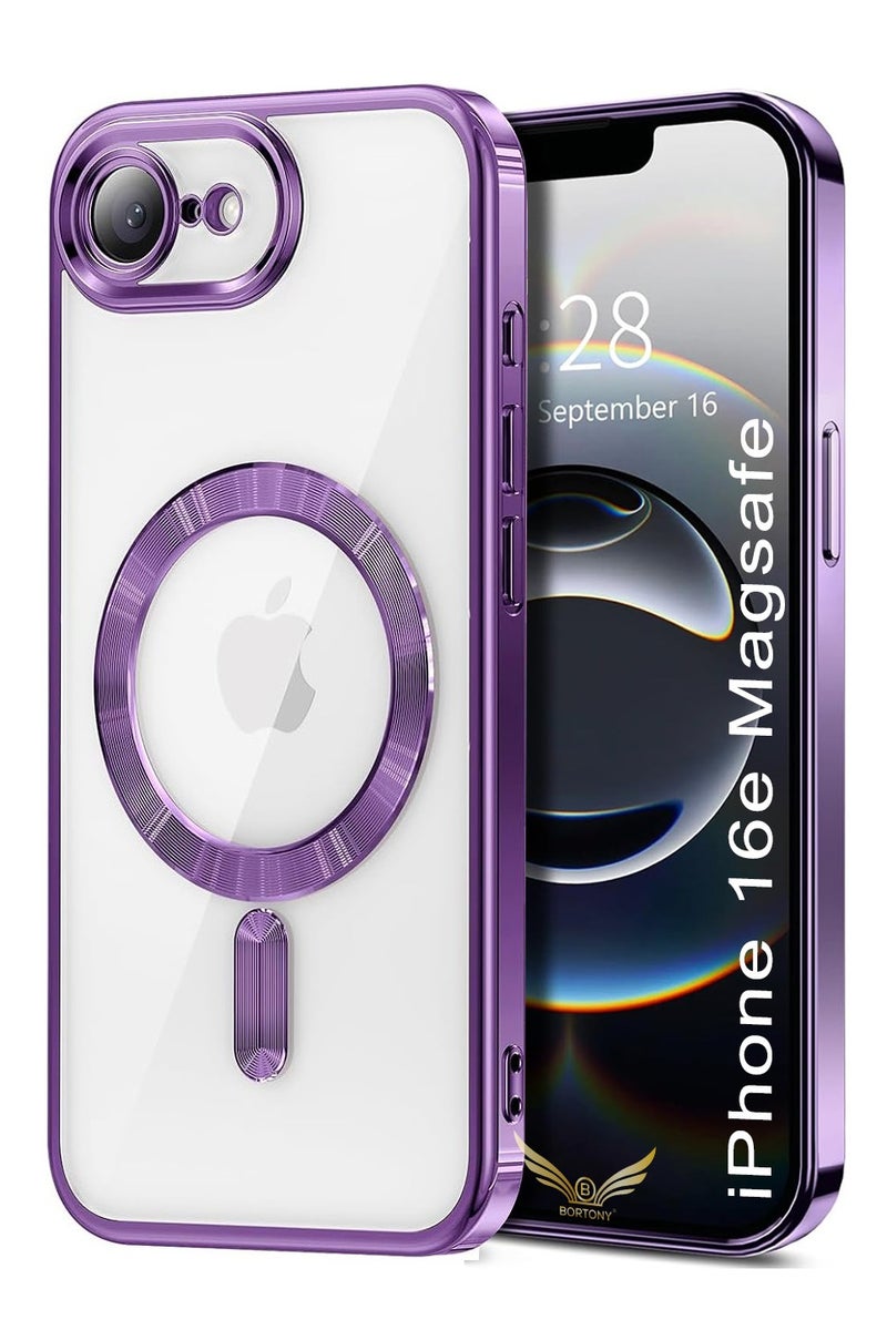 BORTONY iPhone 16e Case Cover  Compatible with MagSafe Elegant Anti-Scratch  with Camera Lens Protection Magnetic Cover for iPhone 16e 6.1-inch - Image 1