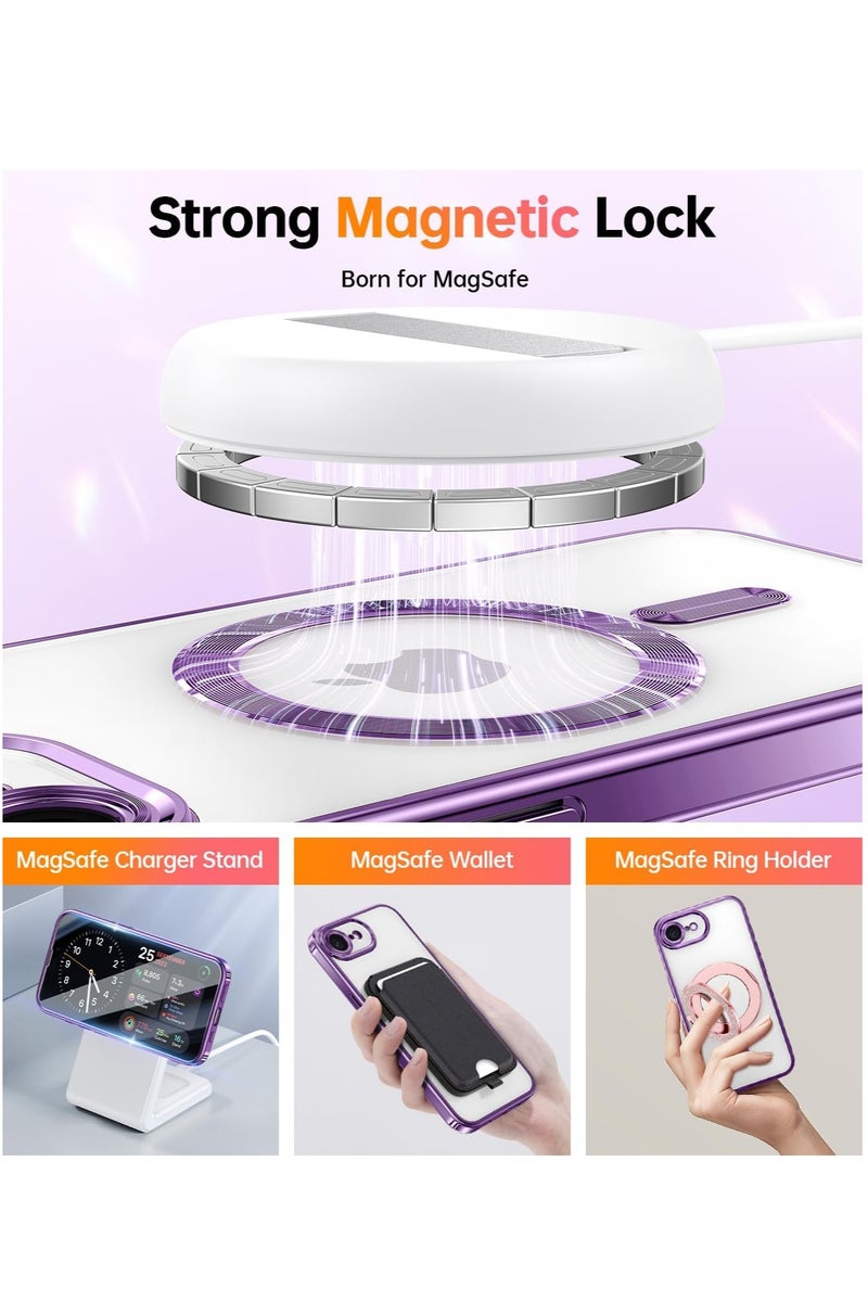 BORTONY iPhone 16e Case Cover  Compatible with MagSafe Elegant Anti-Scratch  with Camera Lens Protection Magnetic Cover for iPhone 16e 6.1-inch - Image 3