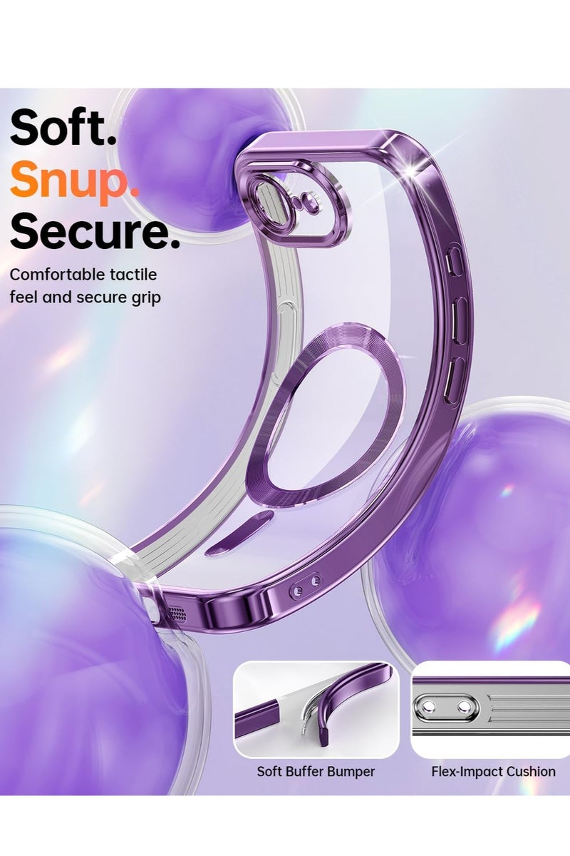 BORTONY iPhone 16e Case Cover  Compatible with MagSafe Elegant Anti-Scratch  with Camera Lens Protection Magnetic Cover for iPhone 16e 6.1-inch - Image 4