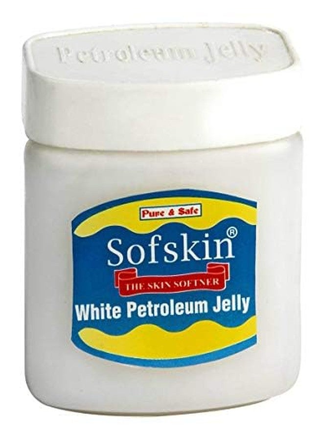 SOFSKIN (American Brand) Pure White Petroleum Jelly IP, pH 5.5 No skin alllergy, 100g - No Smell - Exp. 5 yrs. - Pack of 3 - Image 1
