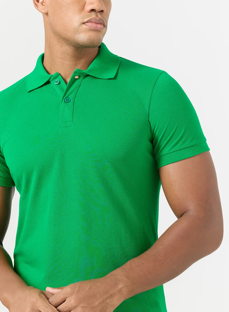 Seventy Five Basics green Regular Polo for Men | Best Price UAE