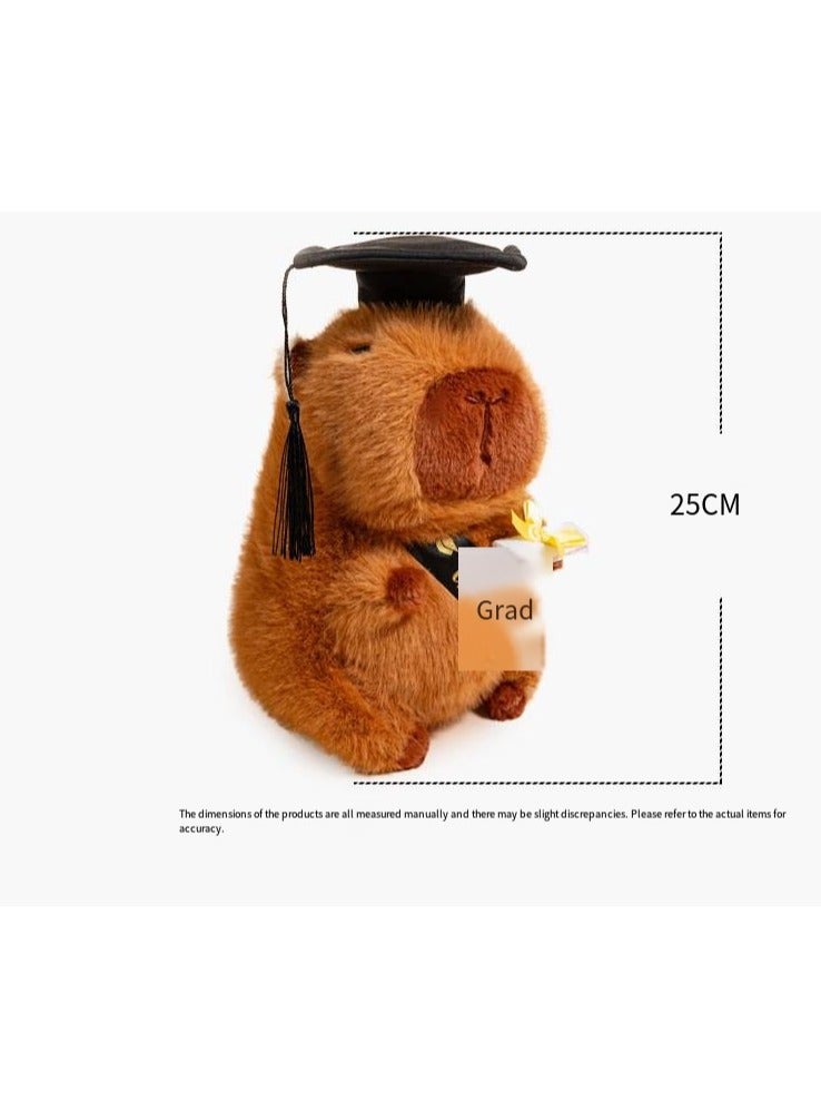 general Dr. Capybara Graduation Plush, Giant Plush Doll, Cute Animal PhD Toy, Gift for Kids, Girls, and Boys - Image 2