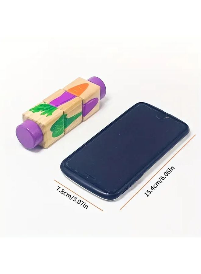 نموذج المحيط الدوار كتل البناء لغز ثلاثي الأبعاد لعبة خشبية تنسيق العين اليد هدية - Image 4