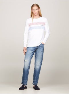TOMMY HILFIGER Men's Moore Raw Hem Straight Tapered Jeans -  Rigid denim, N/A  - Image 5