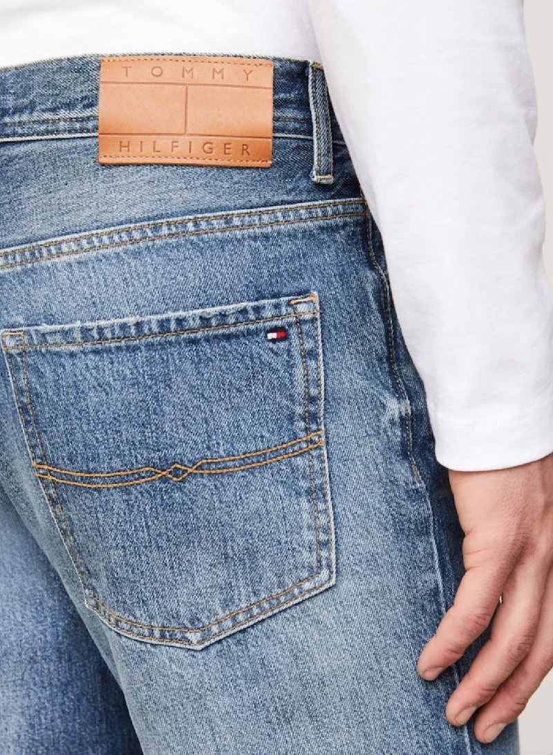 TOMMY HILFIGER Moore Raw Hem Straight Tapered Jeans