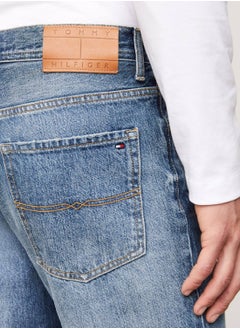 TOMMY HILFIGER Men's Moore Raw Hem Straight Tapered Jeans -  Rigid denim, N/A  - Image 4