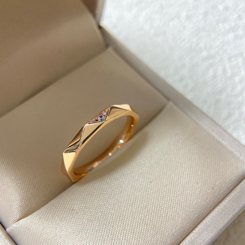 Gejia High-End 925 Silver CNC Polished Diamond-Inlaid Couple Ring, Mobius Spiral Twisted Rope Engagement Ring