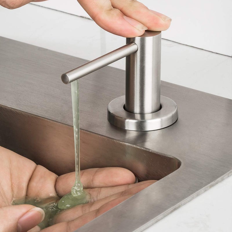 GAPPO Soap Dispenser for Kitchen Sink Brushed Nickel GAPPO Stainless Steel Countertop Pump Hand Lotion Built in Bottlend Lotion Built in Bottle - Image 4