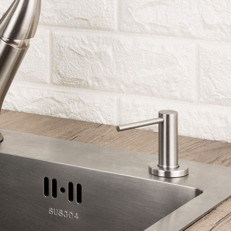 GAPPO Soap Dispenser for Kitchen Sink Brushed Nickel GAPPO Stainless Steel Countertop Pump Hand Lotion Built in Bottlend Lotion Built in Bottle - Image 2