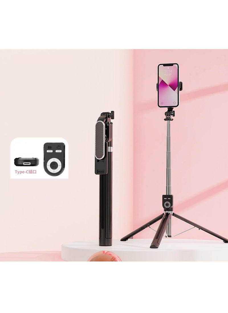 TYCOM Tycom Selfie Stick, 170cm Extendable Selfie Stick Tripod with Bluetooth Wireless Remote Phone Holder Black.  - Image 5