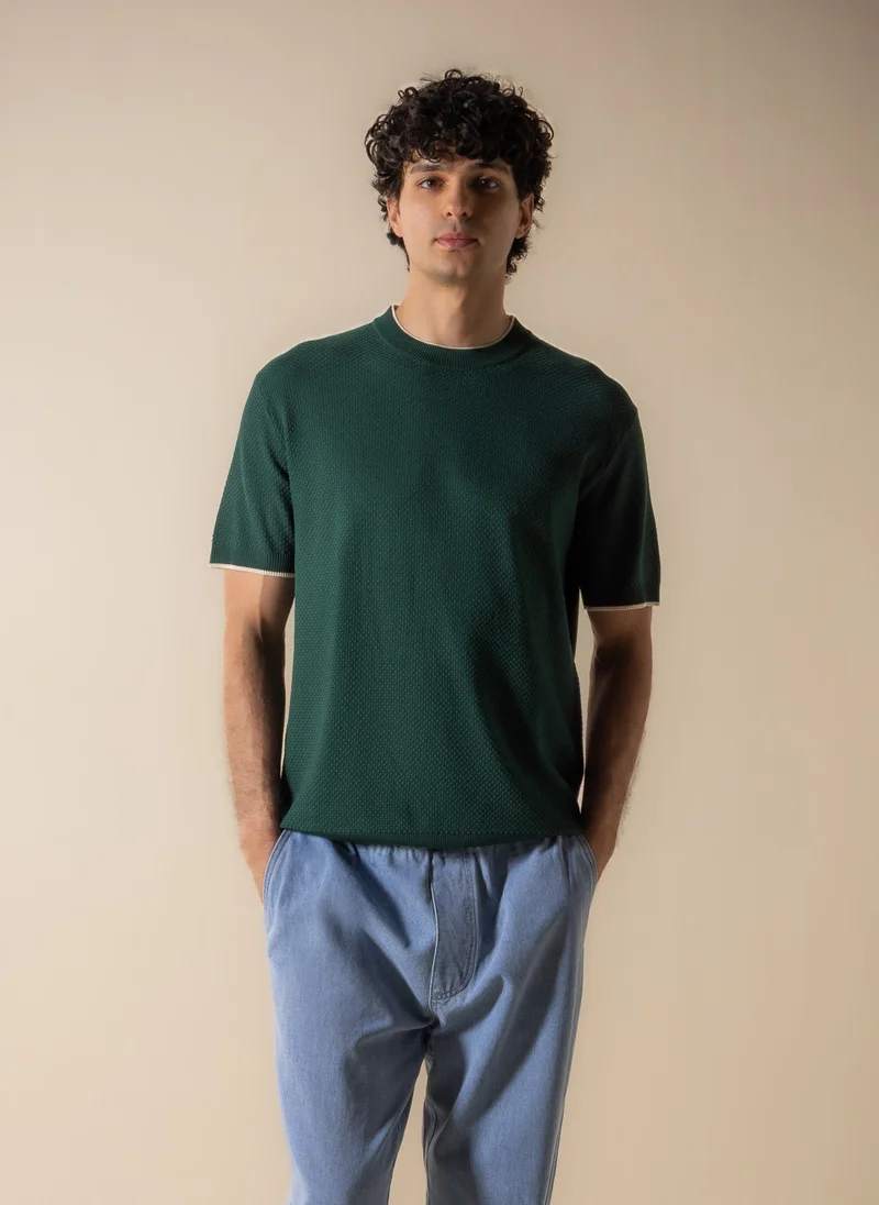 SHAPES SOFT KNITTED T-SHIRT