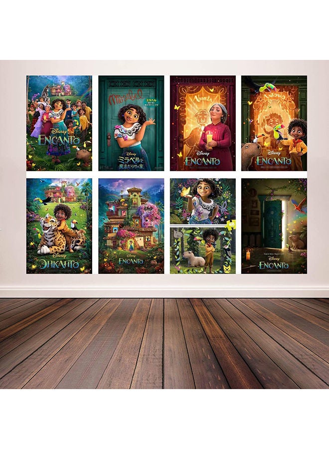 اب تو ديت  بوسترات فنية لشخصيات مشهورة لتزيين حفلات غرف الاطفال واماكن اللعب 8 قطع، لوازم حفلات اعياد ميلاد الاطفال - Image 3