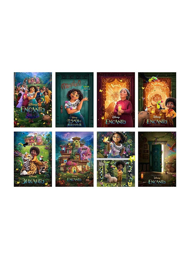 اب تو ديت  بوسترات فنية لشخصيات مشهورة لتزيين حفلات غرف الاطفال واماكن اللعب 8 قطع، لوازم حفلات اعياد ميلاد الاطفال - Image 2