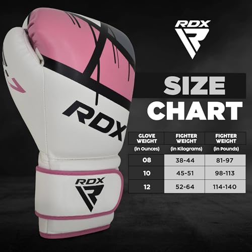 Rdx قفازات ملاكمة نسائية RDX للتدريب - قفازات من جلد مايا هايد للملاكمة، الكيك بوكسينغ، والقتال، قفازات EGO لشن الكيس، وسادات التركيز، وكرة اللكم المزدوجة - Image 5