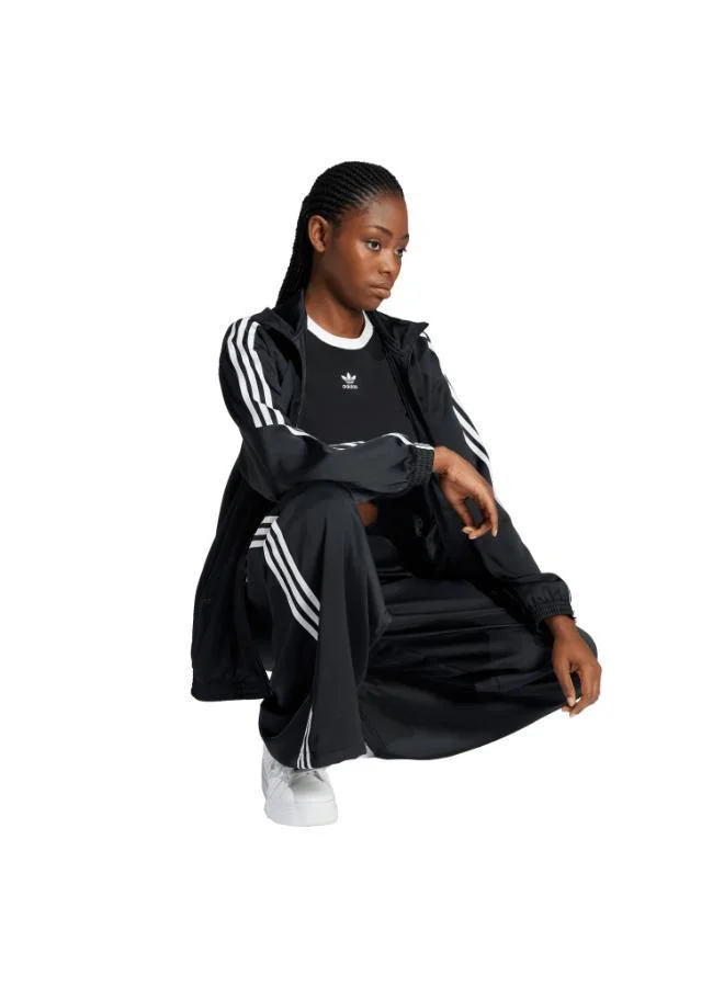 adidas Originals BLACK Adicolor Satin Wide Leg Track Joggers for Women | Best Price UAE