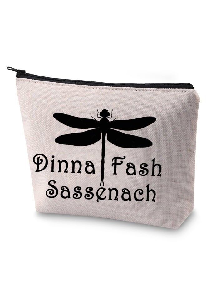 BLUPARK Outlander Fans Gifts Dinna Fash Sassenach Makeup Bags Outlander Lover Gifts Friends Sister Mother (Dinna Fash Sassenach) - Image 1